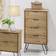 Core Products Augusta 4 Narrow Light Brown Chest of Drawer 45x90.3cm
