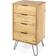 Core Products Augusta 4 Narrow Light Brown Chest of Drawer 45x90.3cm
