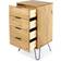 Core Products Augusta 4 Narrow Light Brown Chest of Drawer 45x90.3cm