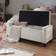 GFW Verona Oyster Crushed Velvet Ottoman Storage Bench
