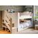 Flair Zeno Staircase Low with Storage White Oak Bunk Bed 112.5x241cm