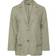Yours Relaxed Linen Blazer Women - Khaki Green
