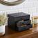 Dunelm Black 3 Drawer Tabletop Storage Cabinet 19.6x25cm