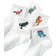 Shein Fun Personality Cartoon Dinosaur Embroidery Pattern Fashion Mid-Calf Socks - Kids