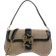 Just Cavalli Iconic Snake Shoulder Bag - Beige/Black