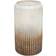 Ivyline Verre Ribbed Tall Frosted Gold Vase 30cm