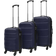vidaXL Hardcase Trolley Set of 3 - Blue