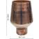 Ivyline Opulent Tall Curved Bronze Vase 25cm