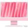 Apple iMac, 24-inch, M4 Chip, 10-core CPU, 10-core GPU, 16GB Unified Memory, 256GB SSD Storage Standard Glass Pink