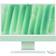 Apple iMac, 24-inch, M4 Chip, 10-core CPU, 10-core GPU, 16GB Unified Memory, 256GB SSD Storage Standard Glass Green