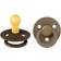 Bibs Colour Round Pacifier Latex Size 1 2-pack Mocha/Dark Oak