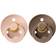 Bibs Colour Round Pacifier Latex Size 1 2-pack Dark Oak/Blush