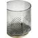 Ivyline Elm Embossed Clear Grey/Gold Candle Holder 20cm