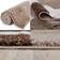 THE RUGS Myshaggy Collection Geometric Design Brown 80x150cm