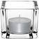 Olympia Glass Tealight Square Clear Candle Holder 5cm 6pcs