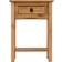 Corona 1 Drawer Distressed Waxed Console Table 34.5x52.5cm