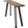 SECONIQUE Quebec Wave Edge Medium Oak Effect/Black Console Table 34x120cm