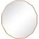 Melody Maison Large Round Gold Scalloped Wall Mirror 90cm