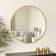 Melody Maison Large Round Gold Scalloped Wall Mirror 90cm