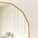 Melody Maison Large Round Gold Scalloped Wall Mirror 90cm