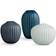 Kähler Hammershøi Mint Green/Blue/Anthracite Grey Vase 8.5cm 3pcs