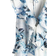 H&M Flounce-Trimmed Dress - White/Blue/Dark Blue/Floral