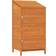 vidaXL Capanno Da Giardino Marrone 55x52x112 cm Legno Massello di Abete (Superficie edificio )