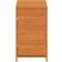 vidaXL Cobertizo Jardín Madera De Abeto Maciza Marrón 55x52x112 cm (Área de construcción )