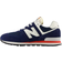 New Balance Toddler 574 Lace - NB Navy/Blast Red