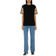 Burberry Check Sleeve Cotton T-shirt - Black
