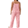 Shein Plus Size Pajama Set, Solid Color Camisole And Pants, Fashionable For Summer