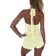 Shein 2Pcs Set Knit Striped Contrast Color Resin Decor Halter Top And Shorts Beach Outfit