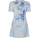 Zimmermann Crush Floral Short Dress - Blue