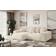 ALTDECOR ESKAR-L Beige Sofa 256cm 4-Sitzer