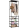 Shein Clothe Rail Clothing Rack Heavy Duty 177*55*36cm Freestanding Garment Rack With 5-Tier Storage Shelves Shoe Rack Wardrobe Display Stand Closet Organizer For Bedroom Black Clothes Rack 55.5x177cm