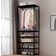 Shein Clothe Rail Clothing Rack Heavy Duty 177*55*36cm Freestanding Garment Rack With 5-Tier Storage Shelves Shoe Rack Wardrobe Display Stand Closet Organizer For Bedroom Black Clothes Rack 55.5x177cm