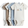 H&M Baby 5-Pack Body - Crèmevit