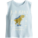 H&M Printed Vest Top - Light Blue/L.A. Cali (1234332006)
