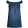 H&M Off-the-Shoulder Denim Dress - Dark Denim Blue (1299182001)