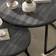 Homcom Round for Living Room Black Nesting Table 78.5cm 2pcs