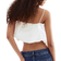 H&M Bubble Hem Strappy Top - White