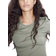 H&M Fitted T-shirt - Khaki Green