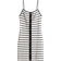 H&M Button Front Rib Knit Dress - White/Black Striped