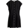 H&M Button Front Cotton Dress - Black