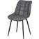 MCC Direct Suede Effect Grey Kitchen Chair 85cm 2pcs