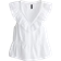 H&M Frill Trimmed Cotton Vest Top - White
