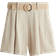 H&M Belted Piqué Shorts - Beige