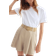H&M Belted Piqué Shorts - Beige
