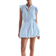 H&M Frill-Trimmed Denim Blouse - Light Denim Blue