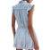 H&M Frill-Trimmed Denim Blouse - Light Denim Blue